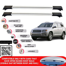Roof Rack Cross Bars for Toyota Rav4 2005-2012 Lockable Roof Bars 2 Pcs Grey