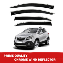 Chrome Window Wind Deflector for Opel Mokka 2012 Onwards Rain Guard Visors 4 pcs
