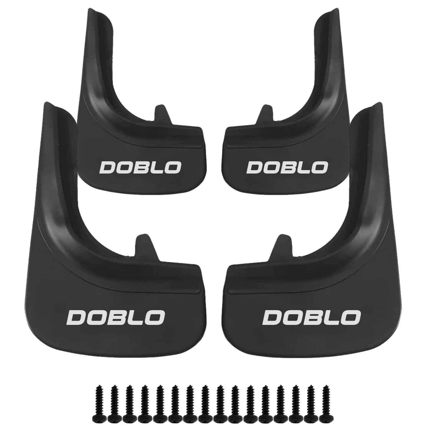 Car Mud Flaps Kit For Fiat Doblo Rubber Splash Guards 4 PCS