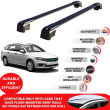 Roof Bars Rack for Dodge Neon 2015+ Lockable Rail Carrier 2 Pcs Black