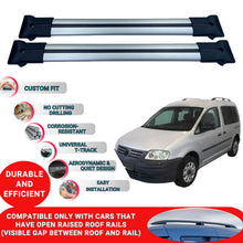 Roof Racks Cross Bars For Vw Caddy 2004-2015 2 Pcs Grey