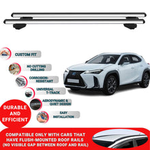 Roof Bars For Lexus UX 2019-2023 Roof Rack Cross Bars 2 Pcs Grey