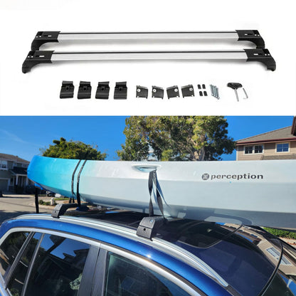 Roof Bars for Volvo Xc60 2018+ Lockable Roof Rack Cross Bars 2 Pcs Grey