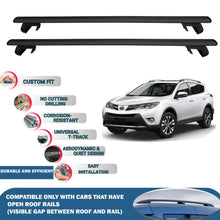 Roof Rack Cross Bars for Toyota Rav4 Xa40 2013-2019  Roof Bars 2 Pcs Black