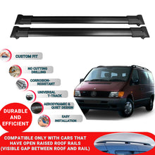 Roof Racks Cross Bars For Mercedes Vito W638 1996-2003 2 Pcs Black