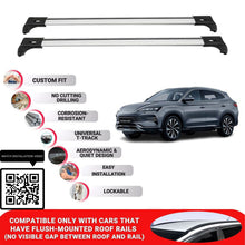 Roof Bars for Byd Seal U 2024+ Lockable Roof Rack Cross Bars 2 Pcs Grey