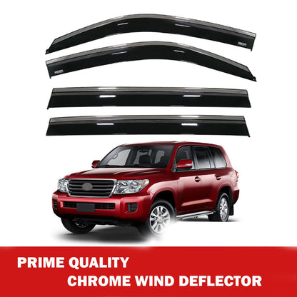 Chrome Car Wind Deflector Set for Toyota Land Cruıser Fj200 2007-2019 4 pcs
