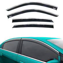 Chrome Car Wind Deflector Set for Honda Civic Saloon 2021 Onwards Rain Guard 4X