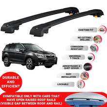 Roof Bar for Subaru Forester 2013-2018 Lockable Roof Rack Cross Bars 2 Pcs Black
