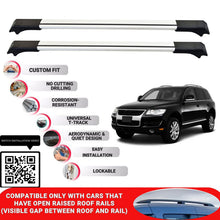 Roof Rack Cross Bars for Vw Touareg 2002-2009 Lockable Roof Bars 2 Pcs Grey