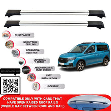 Roof Rack Cross Bars for Ford Tourneo Connect 2022+ Lockable Roof Bars 2 Pcs Grey
