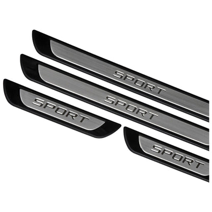 For Opel Vauxhall Crossland X  Chrome Door Sill Trim Plate Covers Scratch Guard 4 Pcs