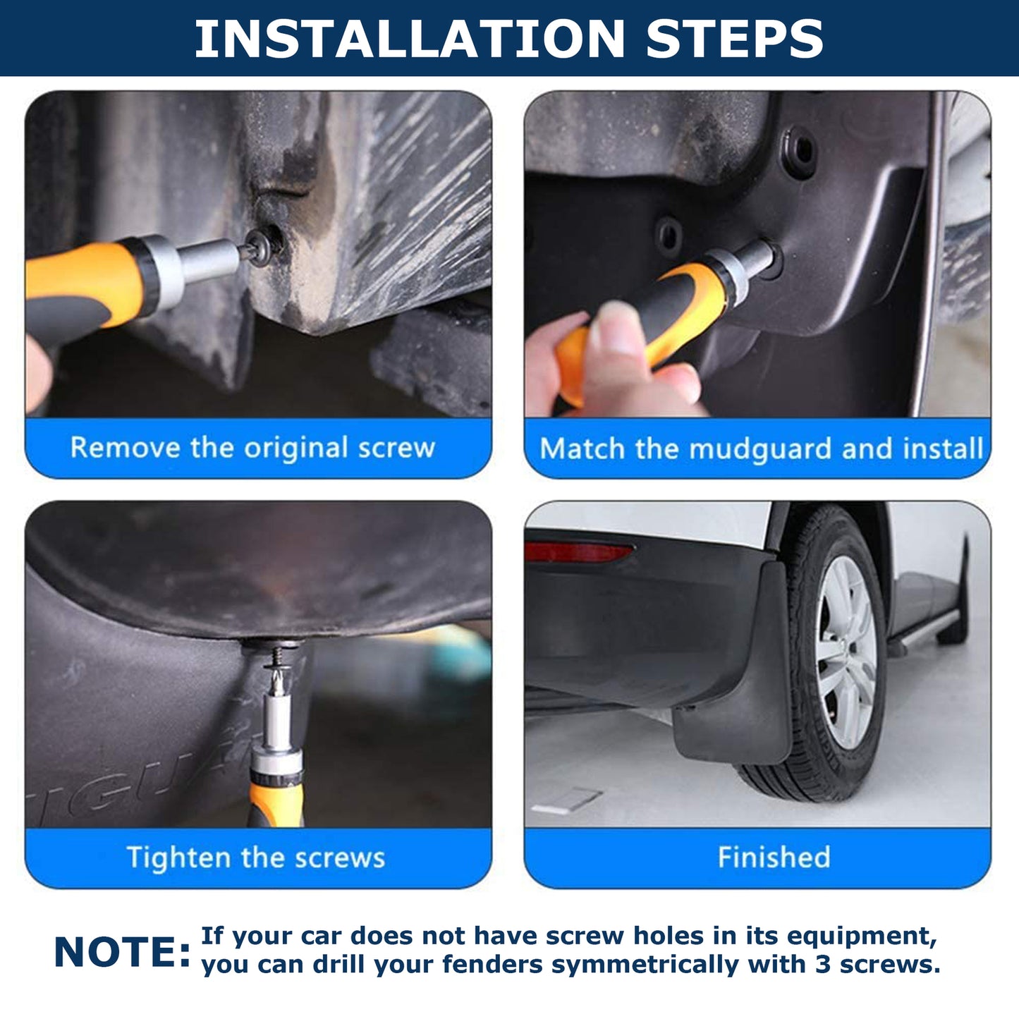 Car Mud Flaps Kit For Mercedes Vito Rubber Splash Guards 4 PCS