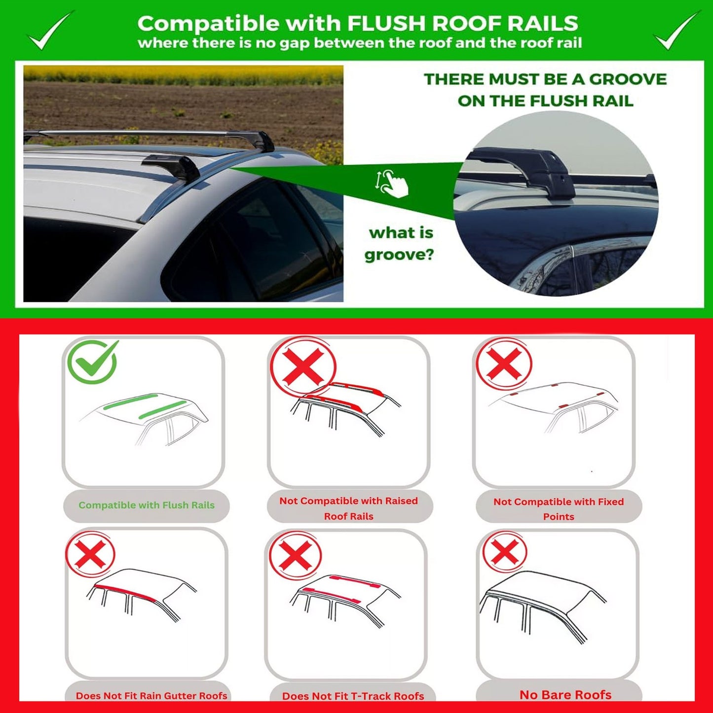 Roof Bars for Mg Hs 2018-2024 Lockable Roof Rack Cross Bars 2 Pcs Grey