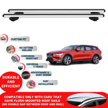 Roof Bars For Volvo V60 Cross 2019 Onwards Roof Rack Cross Bars 2 Pcs Grey