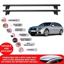 Premium Roof Bars for Bmw 5 Series F11 2010-2016 Roof Rack Cross Bars 2 Pcs Black