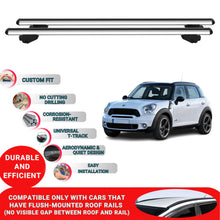Roof Bars For Mini Countryman 2010-2016 Roof Rack Cross Bars 2 Pcs Grey