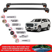 Premium Roof Bars For Gmc Yukon/Yukon XL 2021+ Roof Rack Cross Bars Secure Black