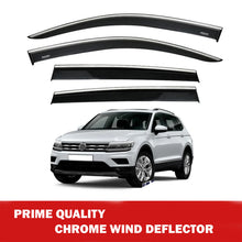 Chrome Car Wind Deflector Set for Vw Tiguan 2016-2021 Onwards - Rain Guard 4 pcs