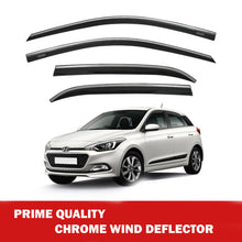 Chrome Window Wind Deflector for Hyundai I20 2015 Onwards Rain Guard Visors 4 pc