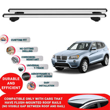 Car Roof Bars for Bmw X3 F25 2010-2017 Roof Rack Cross Bars 2 Pcs Grey
