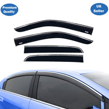 Chrome Window Wind Deflector for Isuzu D-Max 2021 Onward Rain Guard Visors 4 pcs