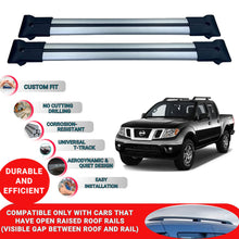 Roof Racks Cross Bars For Nissan Navara 2016-2023 2 Pcs Grey