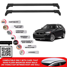 Roof Bars for Bmw X1 E84 2009-2015 Lockable Roof Rack Cross Bars 2 Pcs Black