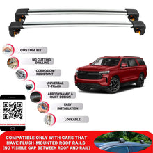 Premium Roof Bars For Chevrolet Suburban Suv 2021+ Secure Roof Rack Cross Bar 2 Pcss Grey