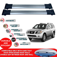 Roof Racks Cross Bars For Nissan Pathfinder R51 2005-2013 2 Pcs Grey
