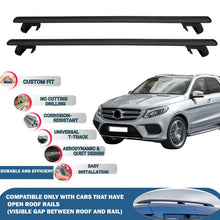 Roof Rack Cross Bars for Mercedes-Benz GLE 2011-2019 Rail Carrier for Roof Tents 2 Pcs Black