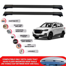 2X Car Roof Rack Cross Barfor Swm G05 Pro 2019 Onwards Lockable Roof Bars Black