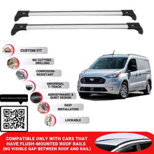 Roof Bars for Ford Transit Connect Van 2014-2023; Roof Rack Cross Bars 2 Pcs Grey