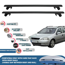 Roof Rack Cross Bars for Opel Astra G SW 1998-2004 Rail Carrier for Roof Tents 2 Pcs Black