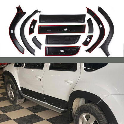 For Dacia Duster 2010-2017 ABS Fender & Door Moulding Body Kit Off-Road Model