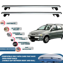 Roof Rack Cross Bars for Fiat Palio Weekend Sw 1996-2007 Rail Carrier for Roof Tents 2 Pcs Grey