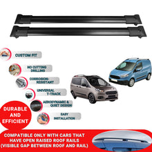 Roof Racks Cross Bars For Ford Transit/Tourneo Courier 2017-2023 2 Pcs Black