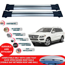 Roof Racks Cross Bars For Mercedes GL X166 2013-2016 2 Pcs Grey