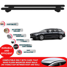 Roof Bars For Volvo V90 2016-2023 Roof Rack Cross Bars 2 Pcs Black