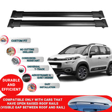 Roof Racks Cross Bars For Citroen C3 Aircross Suv 2018 And Later 2 Pcs Black