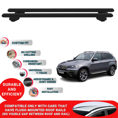 Roof Bars For Bmw X5 E70 2007-2013 Roof Rack Cross Bars 2 Pcs Black