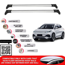 Roof Bars for Byd Atto 3 2022+ Lockable Roof Rack Cross Bars 2 Pcs Grey