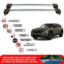 Premium Roof Bars For Mazda Cx-50 2023 Onwards Roof Rack Cross Bars Secure Grey