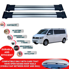 Roof Racks Cross Bars For Vw T5 Multivan 2003-2015 2 Pcs Grey