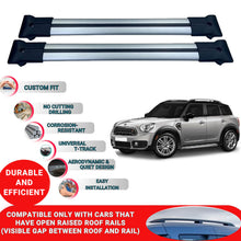 Roof Racks Cross Bars For Mini Countryman F60 2017-2023 2 Pcs Grey