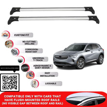 Roof Bars for Buick Envision 2020+ Lockable Roof Rack Cross Bars 2 Pcs Grey