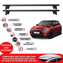 Premium Roof Bars for Mini Clubman 2016-2023 Lockable Roof Rack Cross Bars 2 Pcs Black
