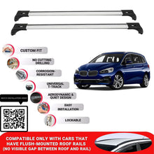 Roof Bars for Bmw 2 Series Gran Tourer 2015-2022; Roof Rack Cross Bars 2 Pcs Grey