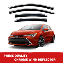 Chrome Window Wind Deflector for Toyota Corolla Hb 2019+ Rain Guard Visors 4 pcs