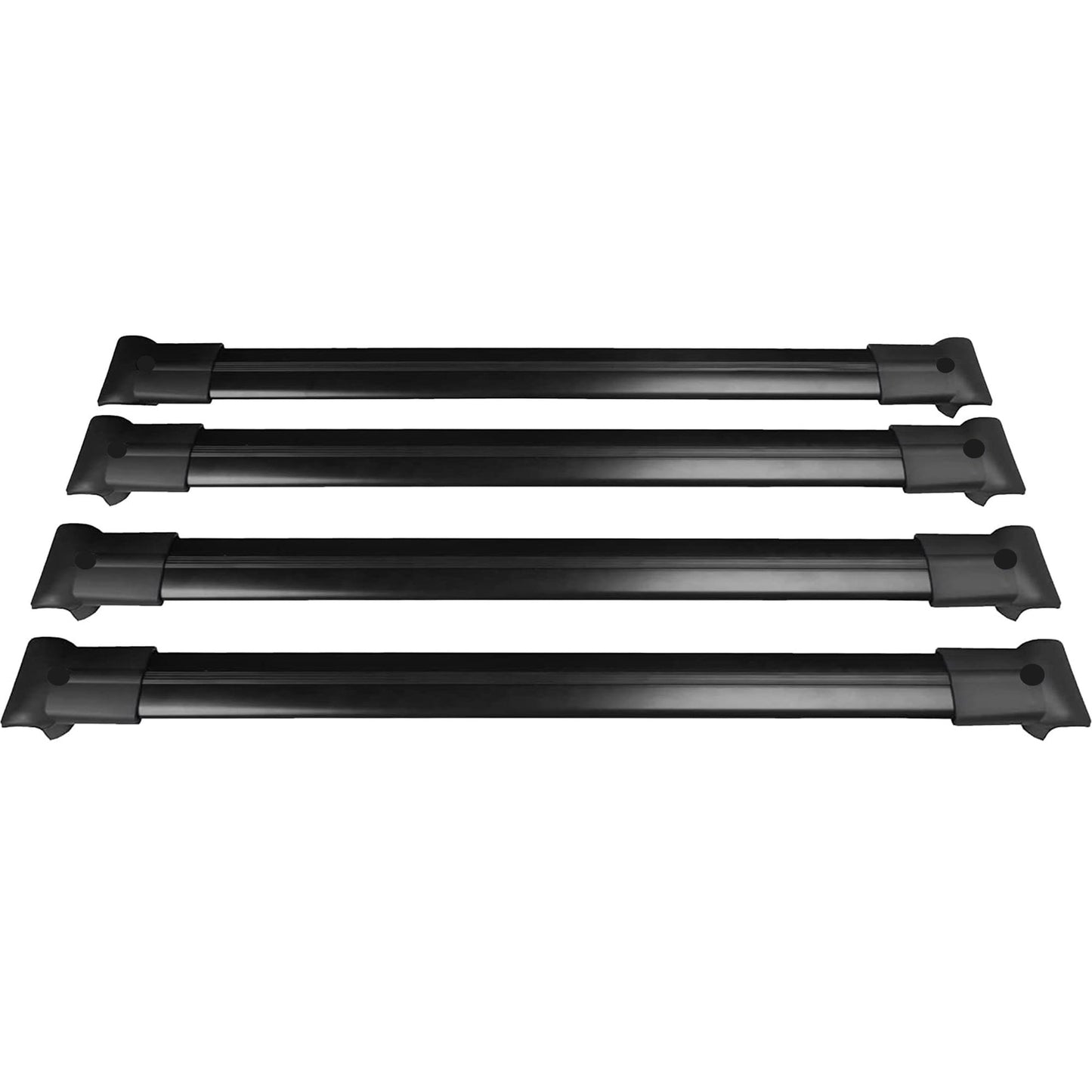 Roof Racks Cross Bars ForVauxhallCombo E Panelvan 2019-2023 4 Pcs Black